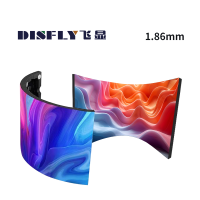 飞显 led显示屏柔性室内全彩P1.86无缝拼接大屏幕广告会议室改造 FX-LHDP1.8RX