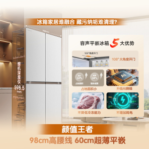 容声大冰象603L十字冰箱2026新款双系统双净超薄嵌入式一级能效国家补贴BCD-603Q50CZLBD