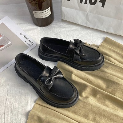 枫述复古英伦风小皮鞋女2021春夏季新款时尚百搭网红厚底单鞋日系鞋