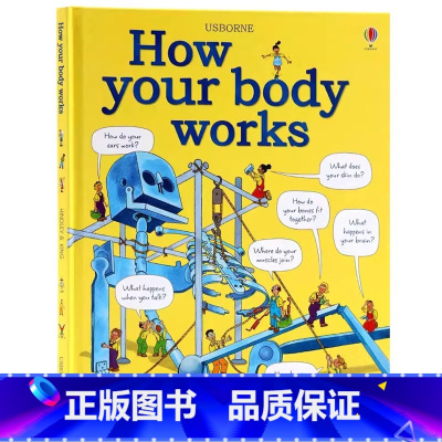 [正版]Usborne出品 你的身体是怎么工作的 英文原版绘本 How Your Body Works 儿童对身体的了