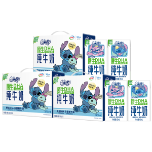 [8月生产]伊利 3箱 QQ星原生DHA纯牛奶125mL*16 儿童专属牛奶