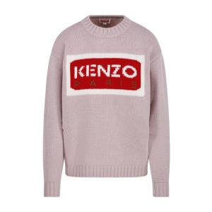 高田贤三(Kenzo)女运动卫衣圆领长袖羊毛针织衫舒适百搭休闲套头