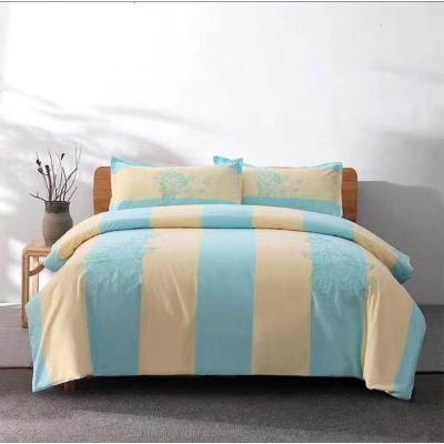 美帮汇传统手工老粗布四件套被套绣花床单床上被套加厚棉床上用品件套