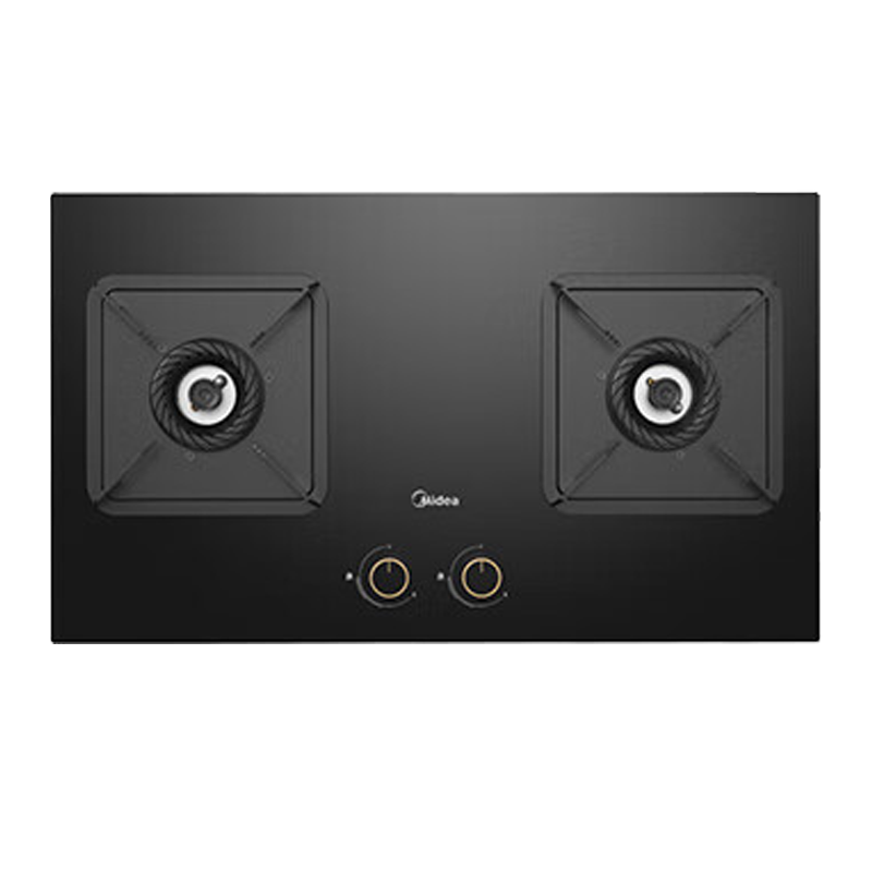 美的(Midea)燃气灶液化气 双灶具 家用5.0kW猛火灶灶台嵌两用 高热效 可调节底盘 Q325-M