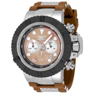 Invicta 男士石英表50mm表盘蓝宝石镜面防水100米计时日期商务腕表