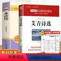 水浒传+艾青诗选[全套两册] [正版]艾青诗选和水浒传 原著无删减完整版文言文 九年级初三3初中生阅读课外书必读名著9上