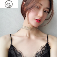 韩国脖子颈带女短款项圈脖颈饰品性感百搭项链网红锁骨链choker JiMi