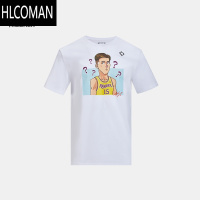HLCOMAN里弗斯同款丨短袖T恤夏男女篮球运动训练百搭印花圆领上衣潮