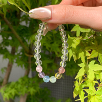 多宝天然白水晶手串多巴胺适合夏天的手链女款2025新款高级感送女朋友老婆情人节七夕生日礼物