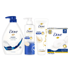 多芬 洗护套装 洗发水沐浴露乳霜香块洗手液 套装D(400g+380g+730g+90g*3/套