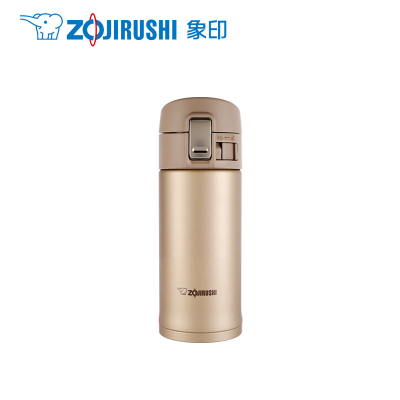 象印(ZOJIRUSHI)保温杯SM-KR36真空商务男女士车载情侣杯弹盖杯不锈钢学生水杯子360ml香槟色