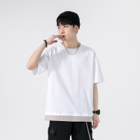 男装衣服夏季新款男士短袖T恤韩版纯色半袖体恤潮纯棉打底衫