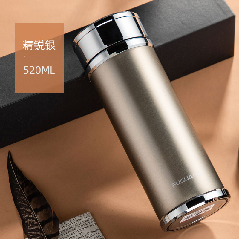 富光(fga)保温杯男女士不锈钢商务办公泡茶杯过滤网车载便携水杯子