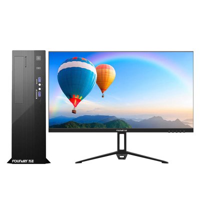 方正(Founder)国产台式机电脑(PHFM038H)13升海光3350/16G/1T固态+1T机械/2g独显/27英寸显示器