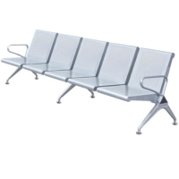 戴劲 钢制排椅机场椅加固加厚医院长椅候诊椅连排输液等候椅 A款五人位
