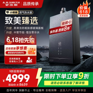 AO史密斯新品小体积16升零冷水燃气热水器[小精钢EJ5Wi]增压大水量恒温 节能