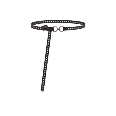  迪奥(Dior)小牛皮镂空环扣腰带钌色金属细节百搭配饰时尚休闲女士皮带