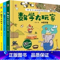 数字/几何/时间[共3册] [正版]数学大玩家全6套册几何时间空间思维计算3-6岁8岁儿童趣味翻翻书3d立体书数学思维训