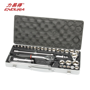 力易得 32件12.5mm系列套筒组套维修工具套装手动工具组套E1236