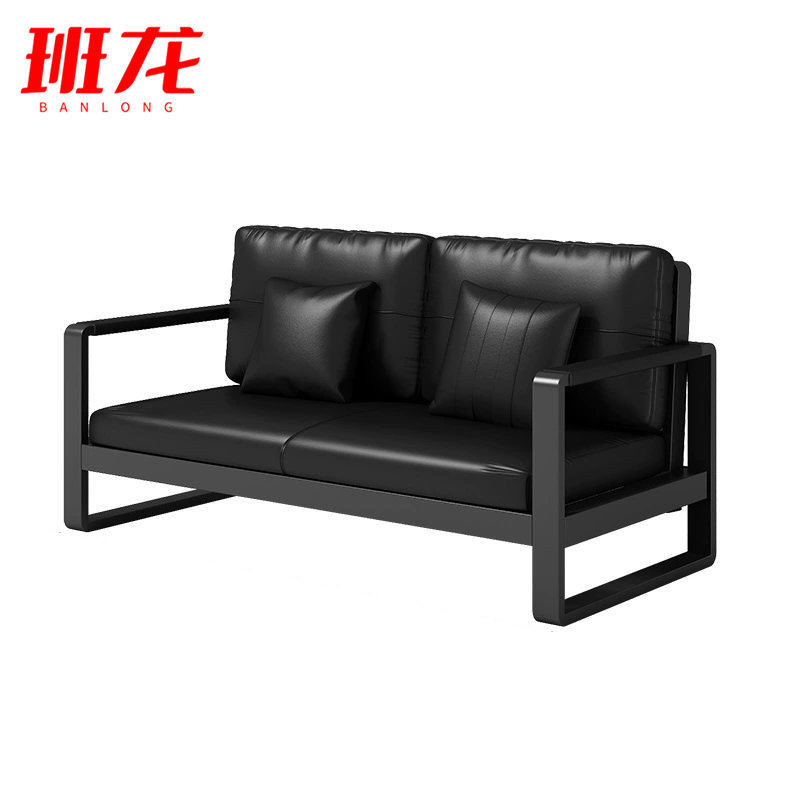 班龙沙发双人黑色张