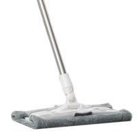 平板拖把家用一拖净可夹毛巾夹固式木地板拖地拖布神器