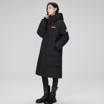 年新款冬季过膝中长款连帽棉服男女宽松加厚保暖情侣棉衣外套