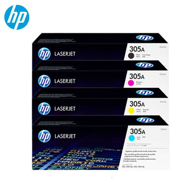 惠普(HP) 305A CE410A-3A 硒鼓原装四色套装 适用HP M351a/M451dn/M451nw/M375