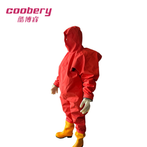 酷博睿(coobery) IbRFH消防员化学防护服 耐酸碱防护服 气密防化服(呼吸器外置款)橘红色