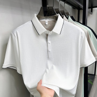 夏季新款男士短袖Polo衫休闲轻商务翻领简约舒适透气轻薄男装