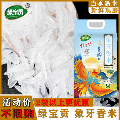绿宝贡[新品上线]500g装/1袋象牙香米新鲜正宗农家长粒香优质大米南方大米