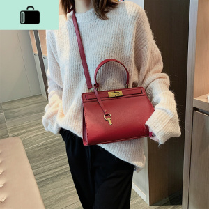 高级感洋气手提红色新娘凯莉结婚包包女2019新款大容量斜挎婚礼用NEW LAKE女斜挎包