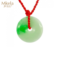 梦克拉 Mkela 翡翠吊坠 平安扣项坠 吊坠 翡翠 冰种 其他国内证书