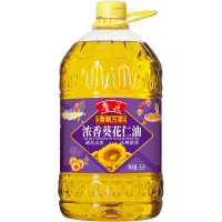 鲁花 香飘万家浓香葵花仁油 5L