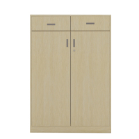 历途科技 钢制两门带屉木纹文件柜 1000*600*1450mm 个