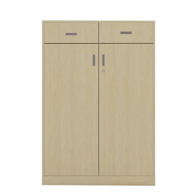 历途科技 钢制两门带屉木纹文件柜 1000*600*1450mm 个