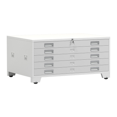 臻远 ZY-DTGA-4 工程图纸柜收纳柜 白色0号单节柜