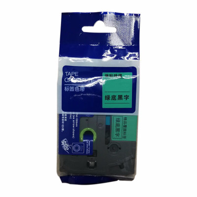 鑫诚达 TZ-721 9mmX8m 绿底黑字 色带 (计价单位:盒) 绿色