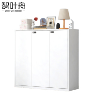 智叶舟办公资料柜三门120*40*109cm台