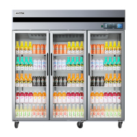 澳柯玛(AUCMA) 展示柜VC-1390AW 风冷1390升冷藏展示柜大型保鲜冰柜立式大容量冰箱冷柜饮料啤酒柜