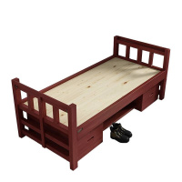 金睦源 单人床 206*94*81cm 红棕色 张