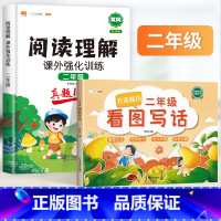 二年级看图写话+阅读理解 小学通用 [正版]斗半匠看图写话一年级二年级上册下册语文阅读理解专项训练一升二人教版小学同步练