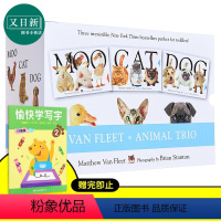 [正版]Moo Cat Dog 家畜猫狗 大厚开本纸板触摸操作书3册盒装 英文原版 幼儿启蒙认识 立体书 启蒙大师Ma
