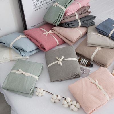 SleepyBear纯色北欧1.2日式水洗棉床单单人双人床男女学生1.5米1.8m单件