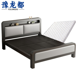 豫龙都床+床垫1.5m张