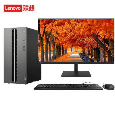 联想(Lenovo)GeekPro设计师游戏台式电脑整机(酷睿14代i5-14400F RTX4060Ti 8GB显卡 32G DDR5 1TB SSD)23.8英寸显示器 定制