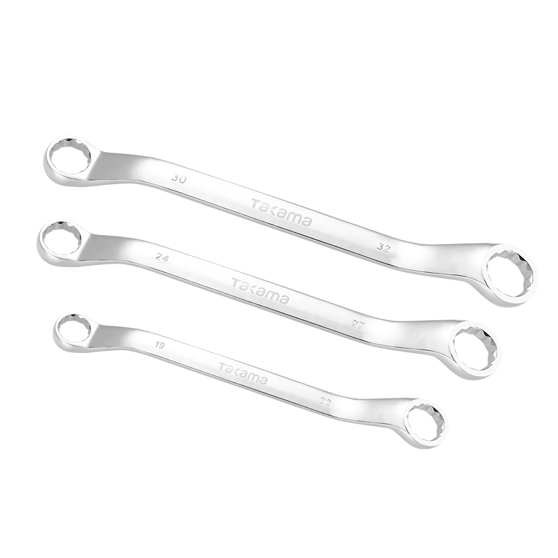 高松 takama 全抛光双头梅花扳手 五金工具 619219 17*19mm