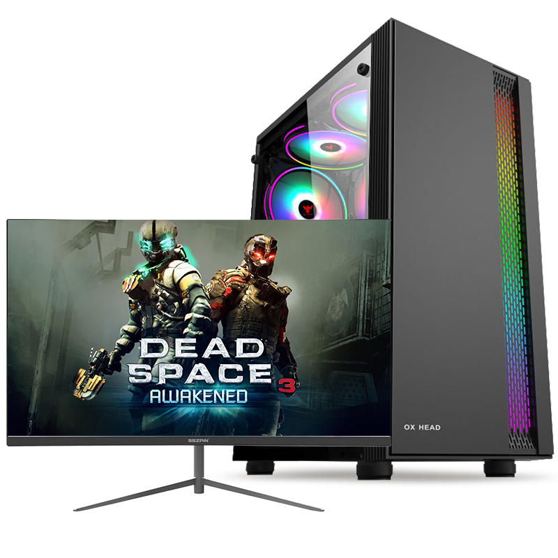 铭能 i9级18核2686V4/RTX3070/RX6600XT独显/64G内存/1T固态 台式电脑 台式机 DIY组装机 电脑主机 组装电脑家用办公商务学生吃鸡游戏+24英寸全套