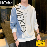 HLCOMAN男士卫衣外套上衣服2024年潮牌休闲男装潮流长袖t恤打底衫