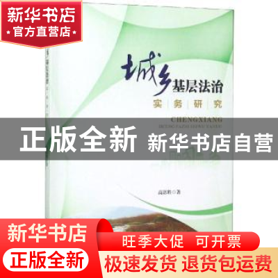 正版 城乡基层法治实务研究 高恩胜著 西南财经大学出版社 978755