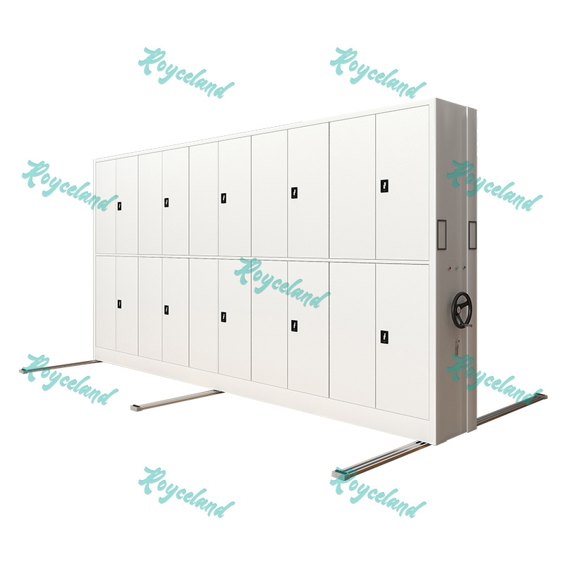 洛诗莲 (RoyceLand) 电动密集架移动档案柜钢制轨道密集柜 一列5组
